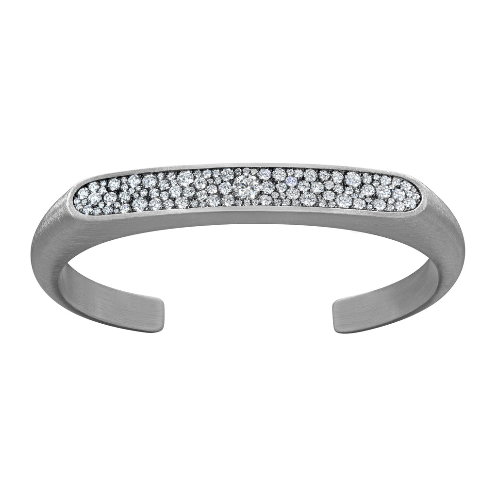 White Diamond Cartouche Cuff
